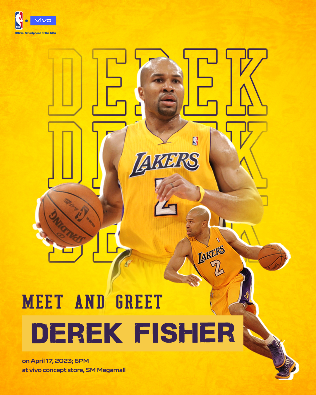 vivo to host meet and greet with 5x NBA Champion Derek Fisher on April 17 at SM Megamall