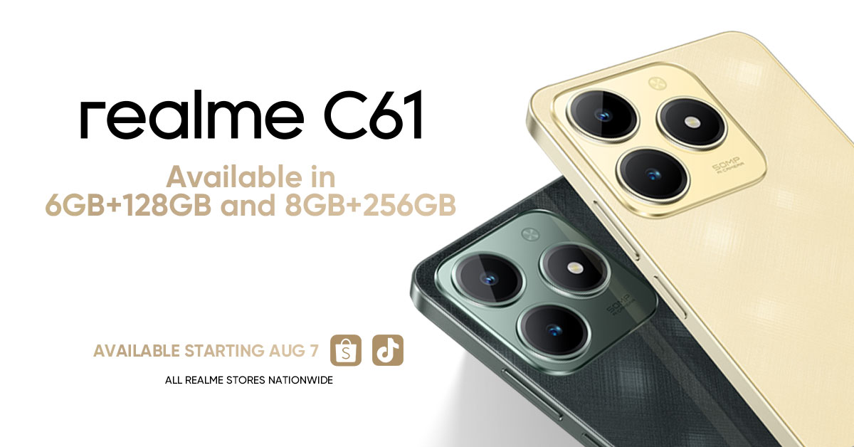 Get a productivity boost with the newly launched realme C61